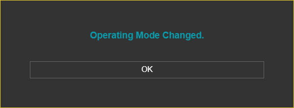LKM154/254, "Operating Mode Changed." confirmation window after a meter row change (no note) - WRITE (meter row change)