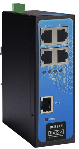 Industrial Unmanaged Ethernet Switch with 5 x 10/100Base-T(x) Ports