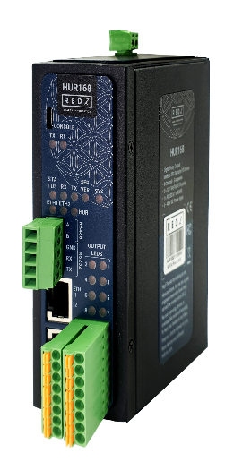 8 Channel Digital 5Amps 250VAC/30VDC Relay Output Modbus TCP Remote IO Device, 2x 10/100 T(x) ETH ports, 1 x RS232 & 1 x RS485
