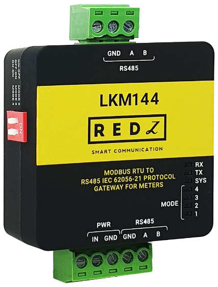 MODBUS RTU to IEC62056-21 Protocol Meter Gateway With RS485 2 Wire Connection on Both Modem Side and Meter Side