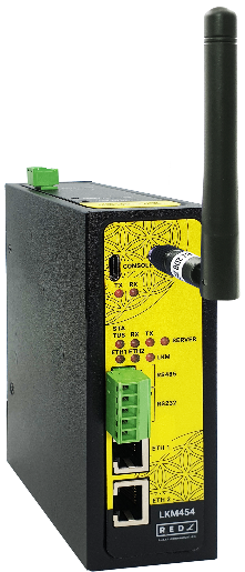 868MHz LoRaWAN Meter Reader with Modbus to IEC62056-21 Protocol Meter Gateway, 2 x 10/100Base-T(x) Ports, 1 x RS232 and 1 x RS485 Serial Ports