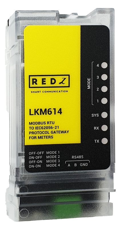 MODBUS RTU to IEC62056-21 Protocol Meter Gateway for EMH LZQJ-XC Meters With RS485 2 Wire Connection on Modem Side