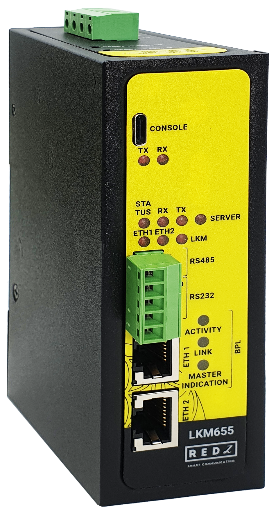MODBUS to IEC62056-21 Protocol Meter Gateway with 2 x 10/100Base-T(x) Ports, 1 x RS232 and 1 x RS485 Serial Ports and BPL (Broadband Power Line Link)